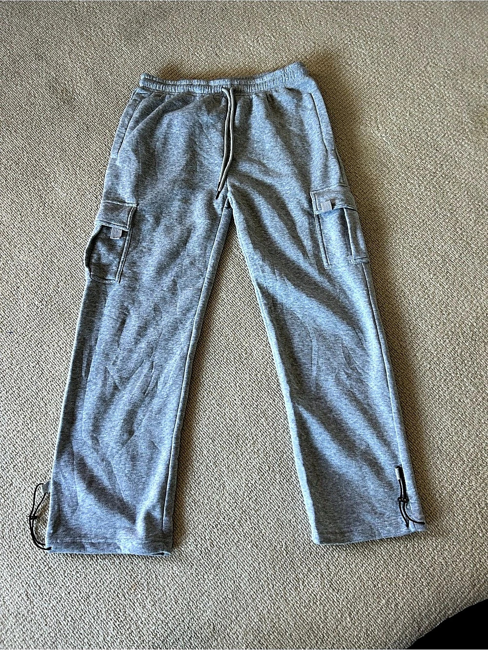 Gray Cargo Jogger Pants Size Medium